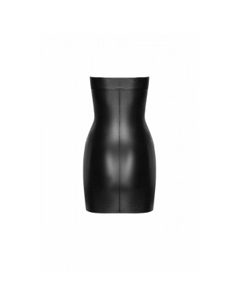 F317 Mini robe en wetlook imprimé crocodile sauvage