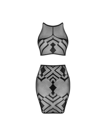 K101 top et jupe - Noire