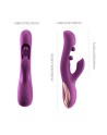 Gem vibromasseur rabbit avec capteurs de pression et application Violet
