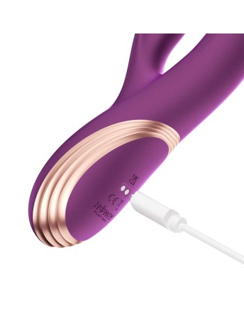 Gem vibromasseur rabbit avec capteurs de pression et application Violet