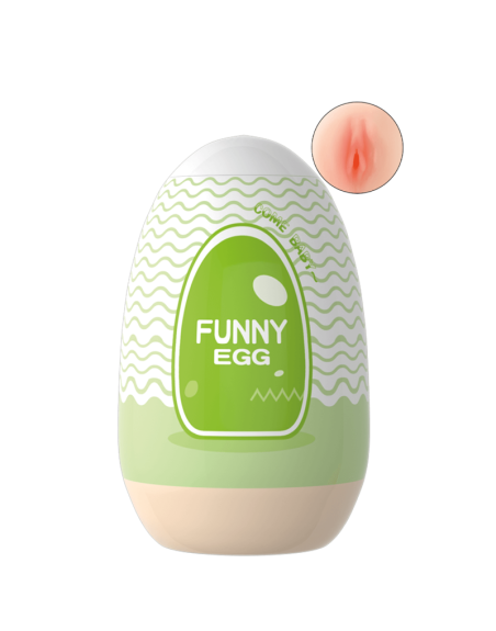 Gaine Masturbatrice Réutilisable FUNNY EGG – Design Réaliste Vagin lèvres fines