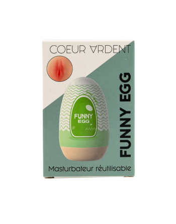 Gaine Masturbatrice Réutilisable FUNNY EGG – Design Réaliste Vagin lèvres fines