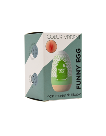 Gaine Masturbatrice Réutilisable FUNNY EGG – Design Réaliste Vagin lèvres fines