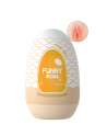 Gaine Masturbatrice Réutilisable FUNNY EGG – Design Réaliste Vagin lèvres moyennes