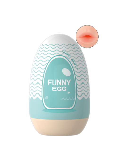 Gaine Masturbatrice Réutilisable FUNNY EGG – Design Réaliste Bouche