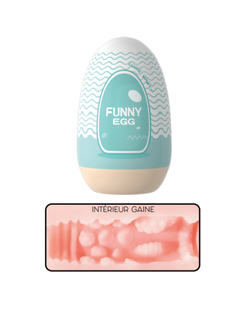 Gaine Masturbatrice Réutilisable FUNNY EGG – Design Réaliste Bouche