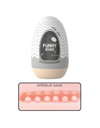 Gaine Masturbatrice Réutilisable FUNNY EGG – Design Réaliste Anus
