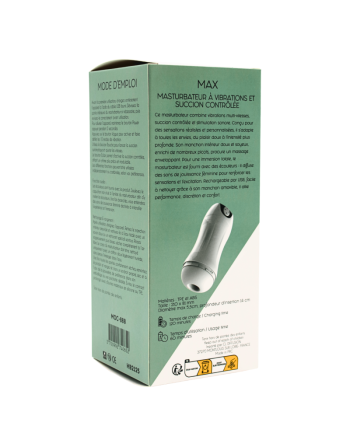 MAX – Masturbateur à Vibrations  Succion Contrôlée USB
