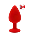 Plug rouge bijou cristal Large CHERRY 