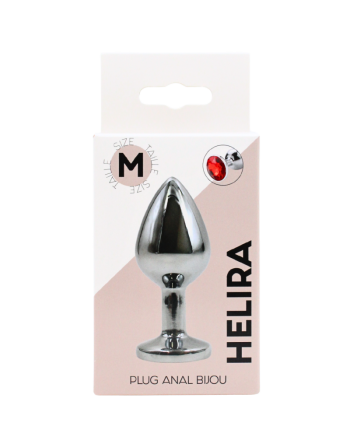 Plug bijou en aluminium bijou rouge Medium HELIRA 