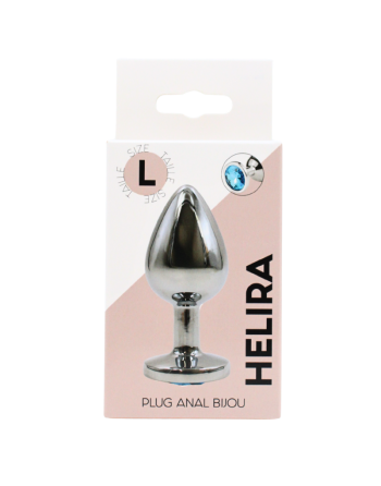 Plug bijou en aluminium bijou bleu Large HELIRA 