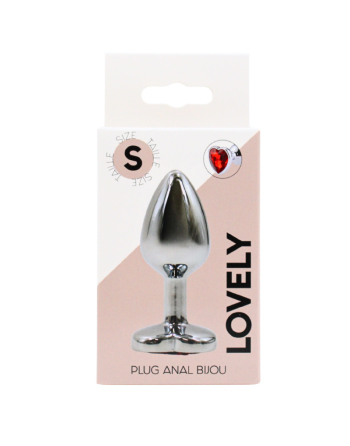 Plug bijou coeur en aluminium bijou rouge Small LOVELY 