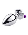 Plug bijou aluminium violet avec clochettes Taille S JINGLE 