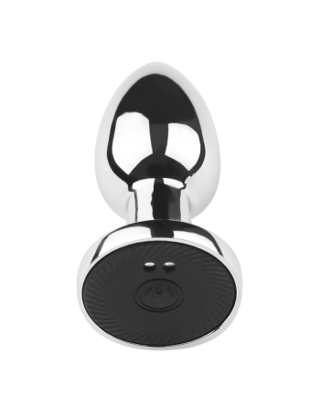 Plug vibrant acier inoxydable anal taille S avec télécommande, USB BOOTY 