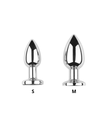 Plug vibrant acier inoxydable anal taille S avec télécommande, USB BOOTY 