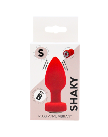 Plug Anal Vibrant Télécommandé SHAKY Rouge