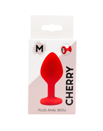 Plug rouge bijou cristal Medium CHERRY 