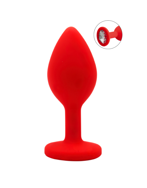 Plug rouge bijou cristal Small CHERRY 