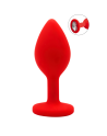Plug rouge bijou cristal Small CHERRY 