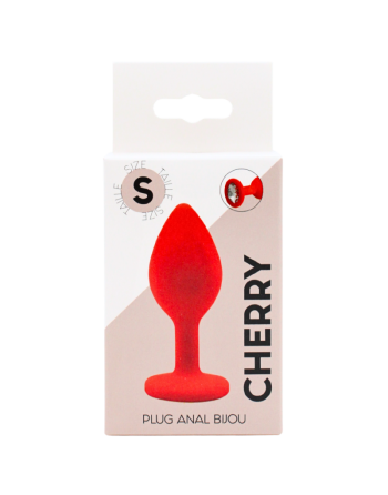 Plug rouge bijou cristal Small CHERRY 
