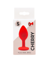 Plug rouge bijou cristal Small CHERRY 