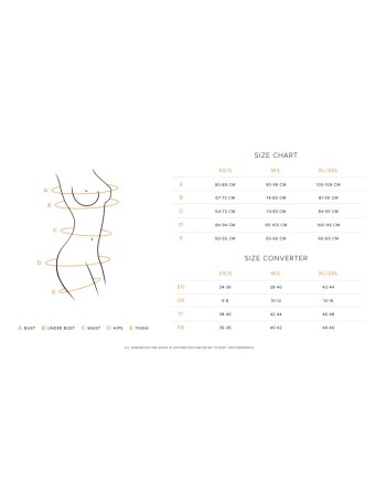 Donarella babydoll et String - Noire - NP