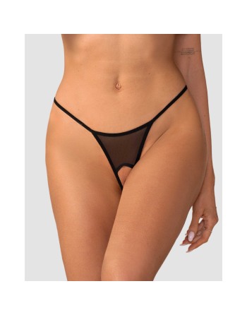 Zaliya string ouvert noir