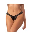 Trinise string ouvert noir