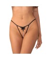 Selisme string ouvert noir