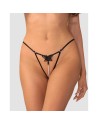 Selisme string ouvert noir