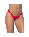 String rouge wetlook coupe Brésilielne 