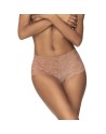 Shorty en dentelle couleur taupe 