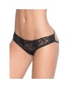 Culotte noire ouverte sexy style cage 