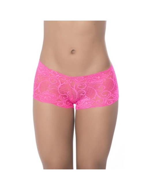 Boyshort dentelle Hot pink 