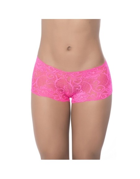 Boyshort dentelle Hot pink 