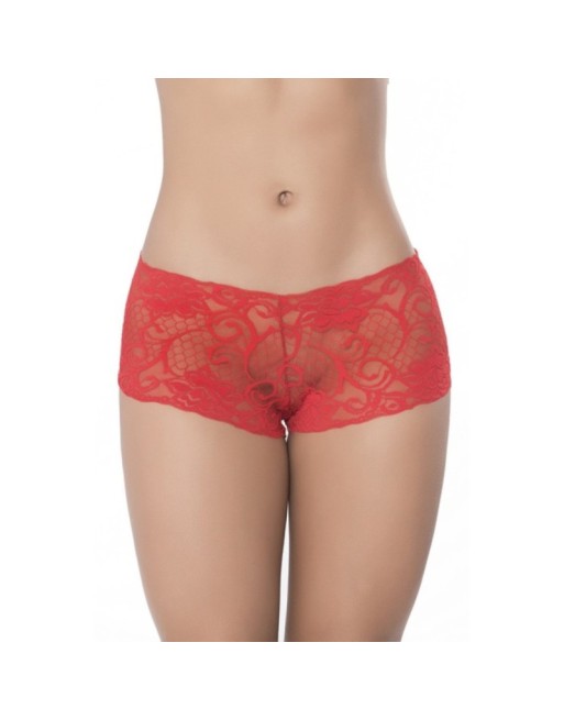 Boyshort dentelle Rouge 