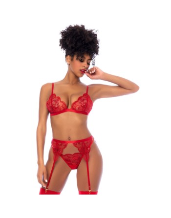 Ensemble 3 pièces rouge 