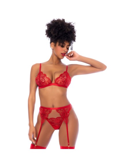 Ensemble 3 pièces rouge 