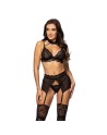 Velvet sin ensemble lingerie - Noir