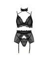 Velvet sin ensemble lingerie - Noir