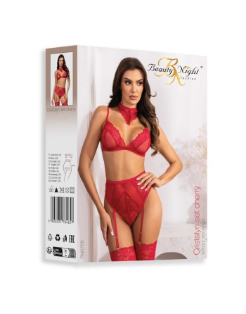 Cristalyn ensemble lingerie - Cherry