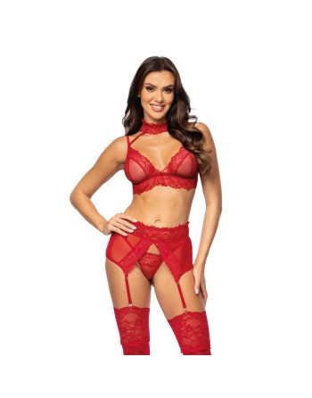 Velvet sin ensemble lingerie - Cherry