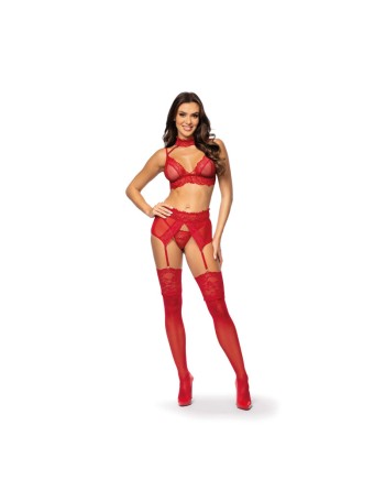 Velvet sin ensemble lingerie - Cherry