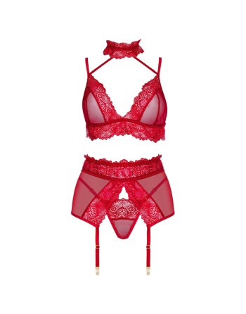 Velvet sin ensemble lingerie - Cherry