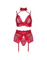 Velvet sin ensemble lingerie - Cherry