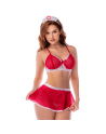 Ensemble infirmière lingerie noir avec jupe – Mapalé