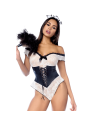 Costume sexy de soubrette 2 pièces 