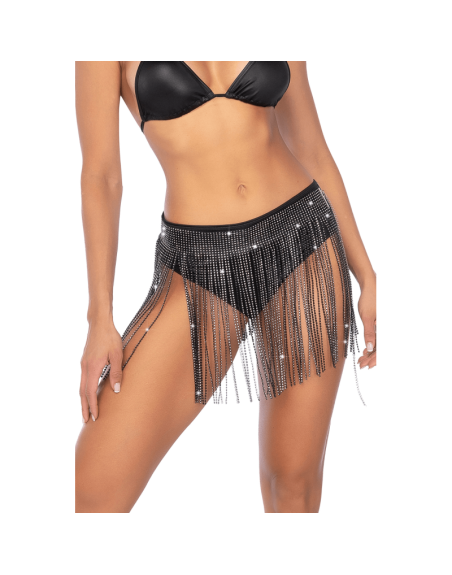 Jupe glamour à franges ornée de strass - Mapalé