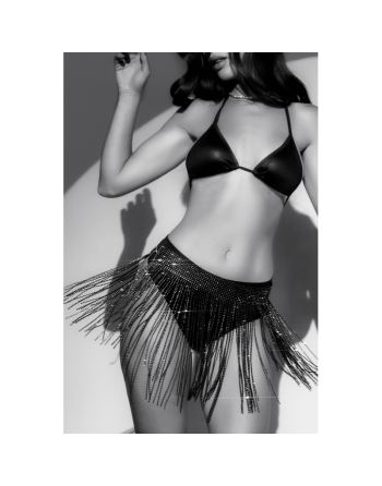 Jupe glamour à franges ornée de strass - Mapalé