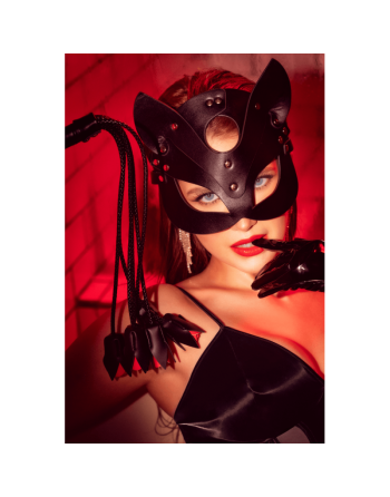 Masque félin en faux cuir - Mapalé